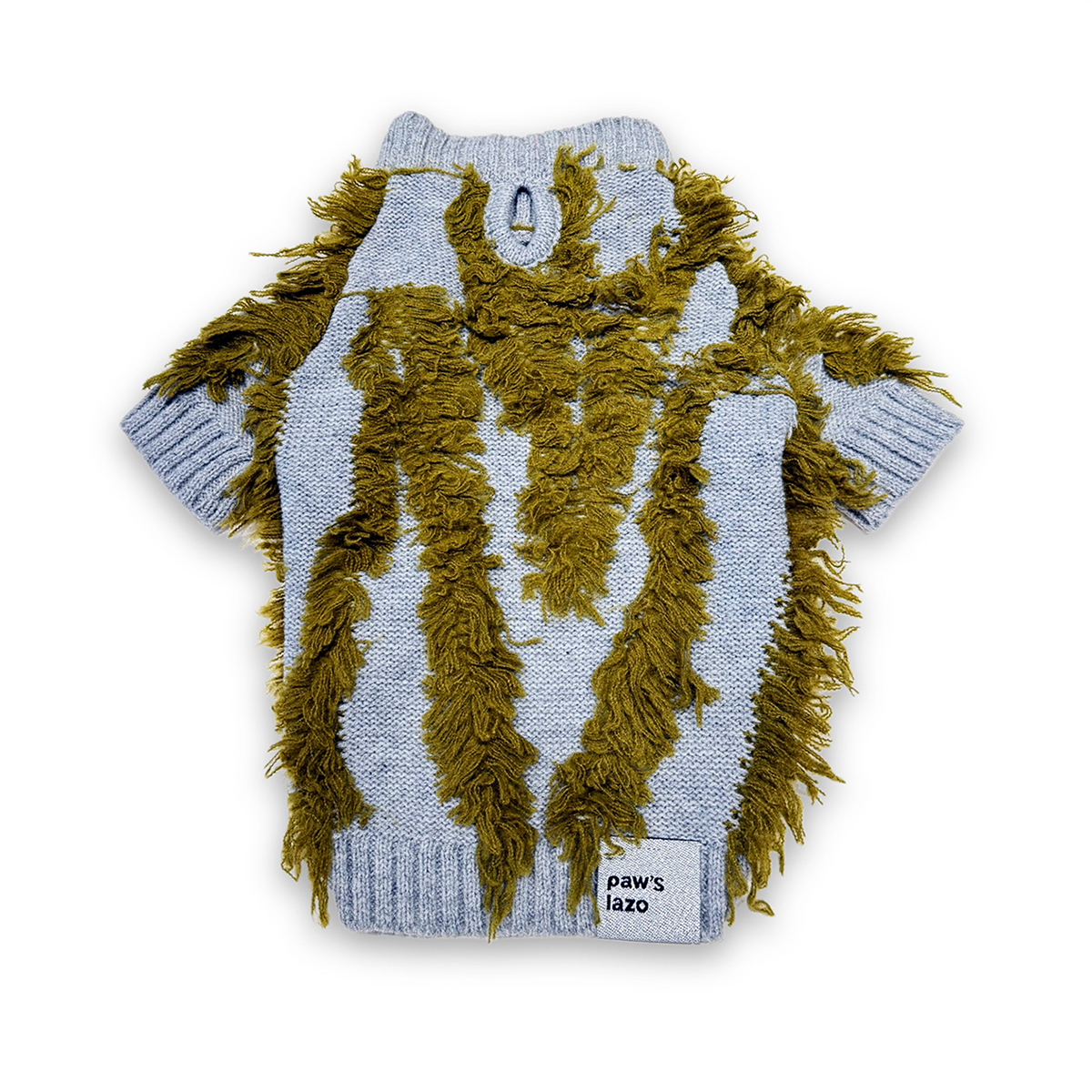 バイカラーフリンジニットドッグウェア