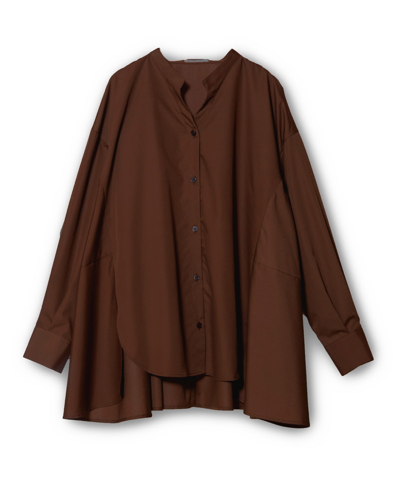 バックフレアーブラウス BROWN