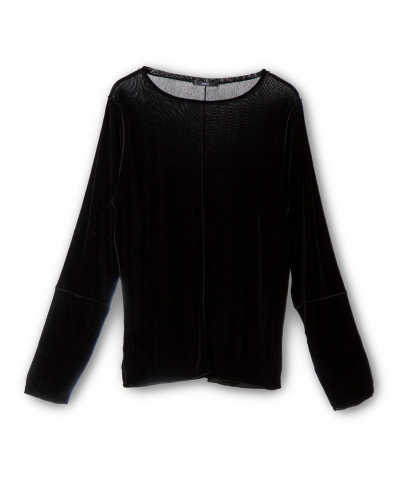 フロッキーチュールメロー切替長袖Tシャツ