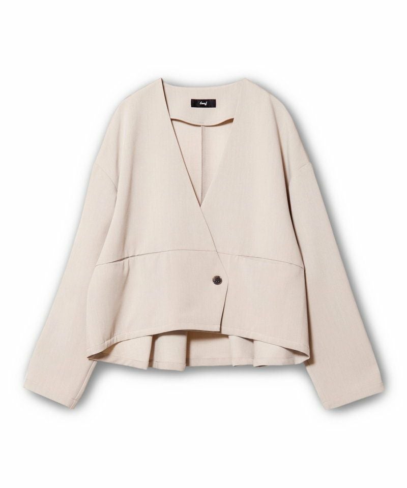 ノーカラーショートジャケット | 【レディースファッション通販